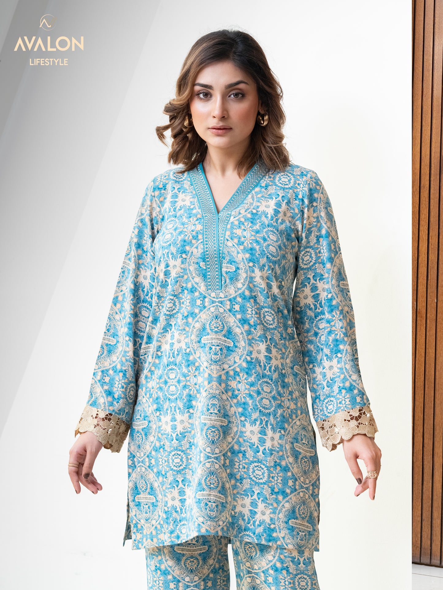 Womens Co-ord set- Pastel Blue