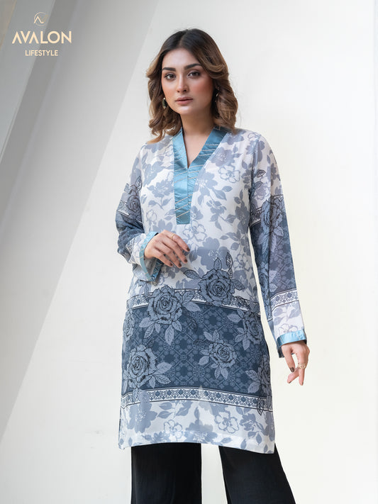 Women's One piece Kameez (White)