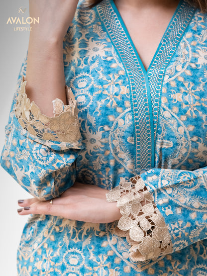Womens Co-ord set- Pastel Blue